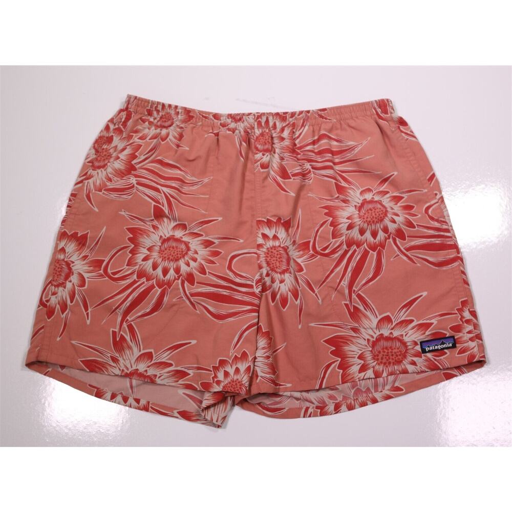Patagonia 57021 Pink Floral Baggies Men's Swim Trunks 5" Shorts Large - Picture 1 of 6